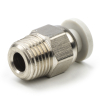 Creality 3D CR-5 Pro Pneufit straight coupling | 1/8 inch x 4mm | with feedthrough PC4-01 DAR00281 - 1