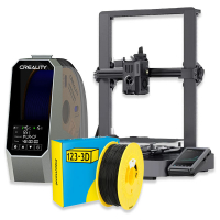 Creality3D Creality 3D Ender 3 V3 KE 3D-printer + 123-3D Black PLA 1kg + Creality Filament Dryer  DKI00294