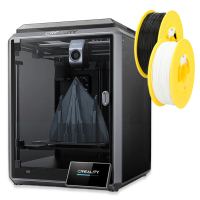 Creality 3D K1C (2025 Edition) 3D printer + 1kg Black PLA & 1kg White PLA DKI00253