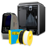 Creality 3D K1C (2025 Edition) 3D printer + 2x 123-3D PLA 1 kg + Creality Filament Dryer DKI00293