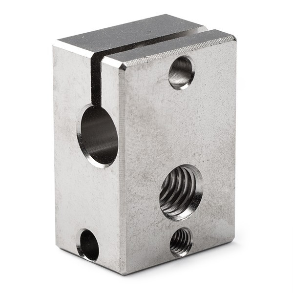 E3D V6 copper heater block incl. mounting materials V6-BLOCK-CARTRIDGE-COPPER DED00136 - 1
