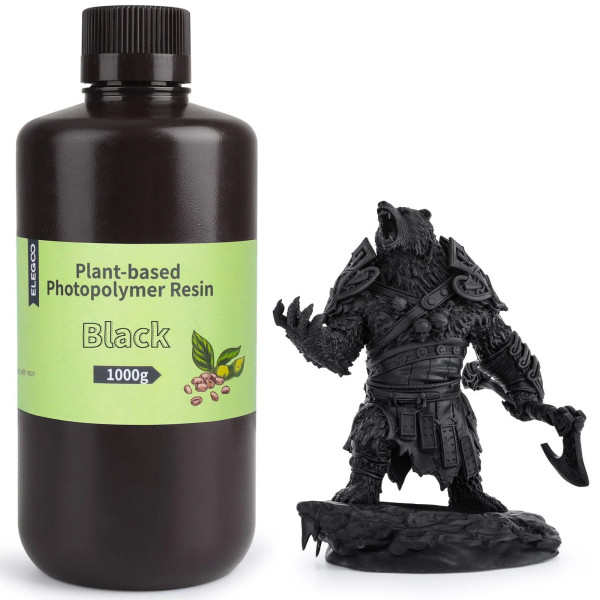 Elegoo Plant-Based resin Black 1 kg 14.0007.140 DLQ05031 - 1
