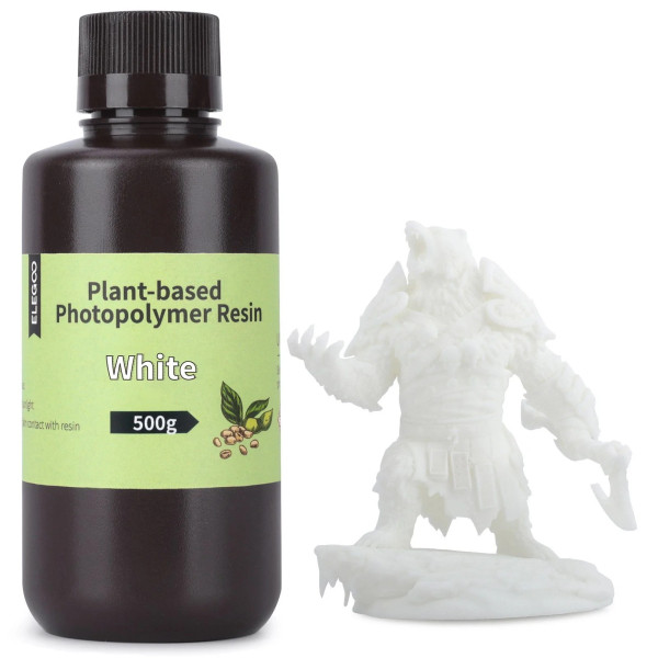 Elegoo white Plant-Based resin, 0.5kg 14.0007.145 DLQ05028 - 1