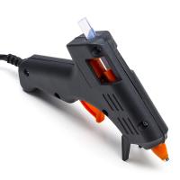 Kinzo black electric glue gun, including 2 glue sticks  400707