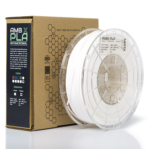 MatX AMBX-PLA Antimicrobial filament Signal White 2.85 mm 0.75 kg  DFP15002 - 1