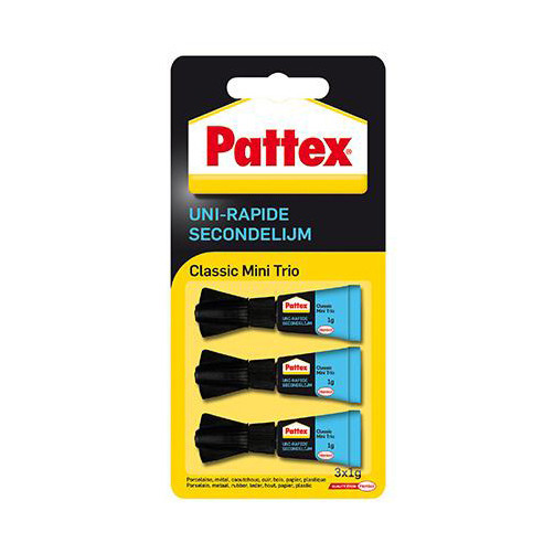 Pattex Classic super glue tube (3 x 1 gram) 2234386 206229 - 1