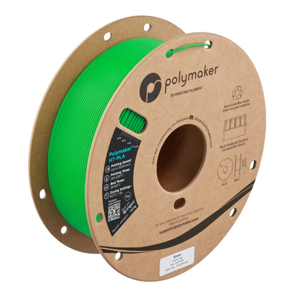 Polymaker - HT-PLA Filament - Green - 1.75 mm - 1 kg DFP16141 - 1