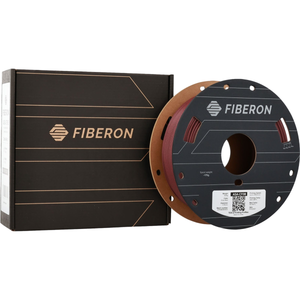 Polymaker Fiberon ASA-CF08 Filament 1.75 mm Dark Red 0.5 kg DFP14579 - 2