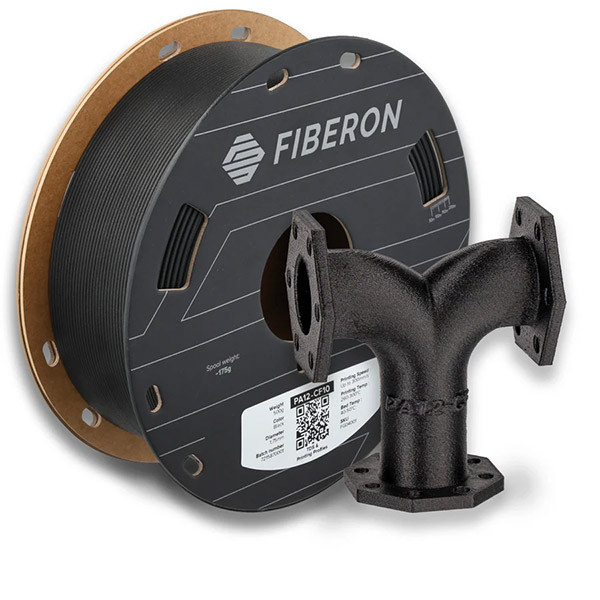 Polymaker Fiberon PA12-CF10 Filament 1.75mm Black 0.5 kg FG04001 DFP14553 - 1