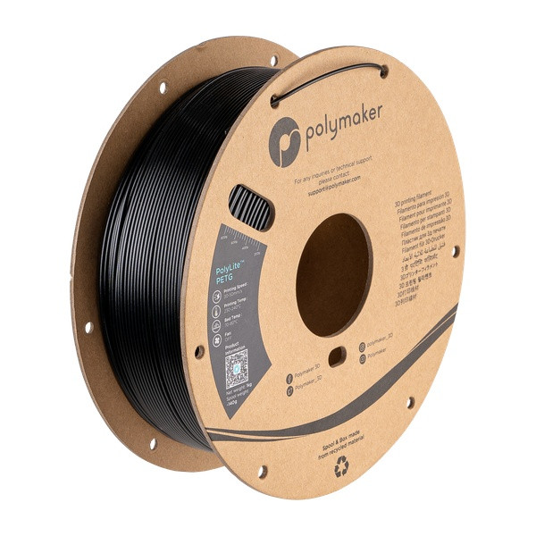 Polymaker PETG filament 1.75 mm Black 1 kg DFP16294 - 1