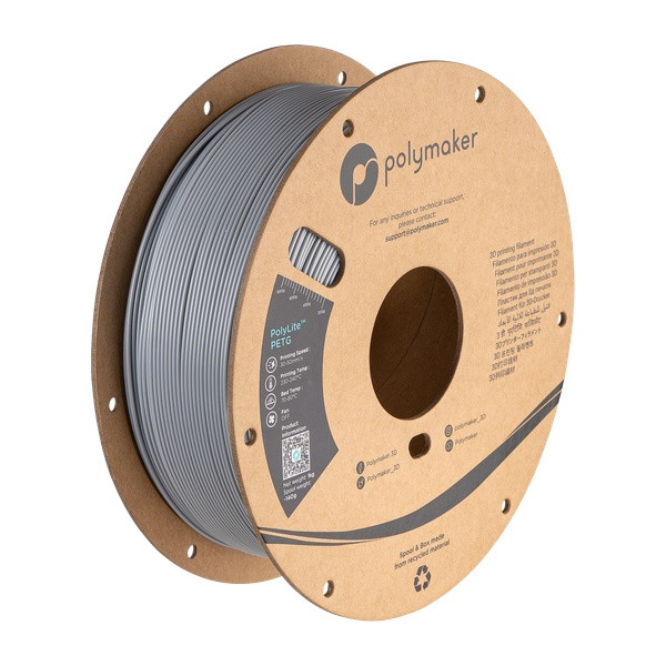Polymaker PETG filament 1.75 mm Grey 1 kg DFP16302 - 1