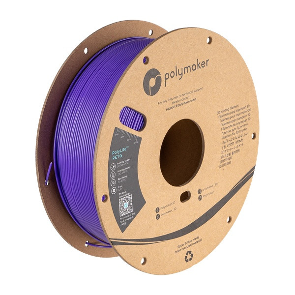 Polymaker PETG filament 1.75 mm Purple 1 kg DFP16296 - 1