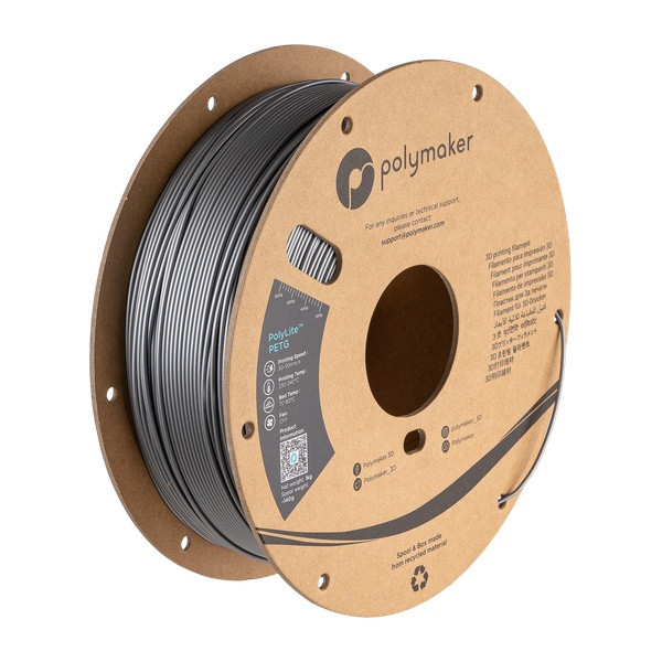 Polymaker PETG filament 1.75 mm Silver 1 kg DFP16297 - 1