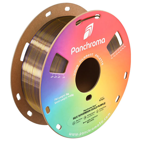 Polymaker Panchroma™ PLA Dual Silk filament Sovereign (Gold-Purple) 1.75 mm 1 kg CA03029 DFP14469 - 1