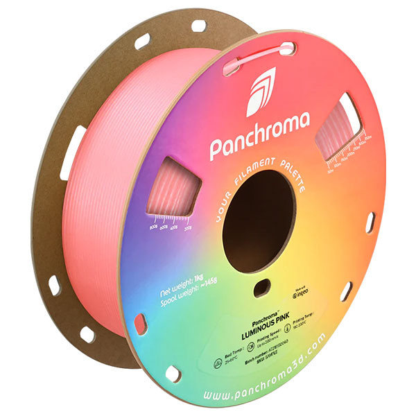 Polymaker Panchroma™ PLA Luminous filament Pink 1.75mm 1 kg CA02034 DFP14433 - 1