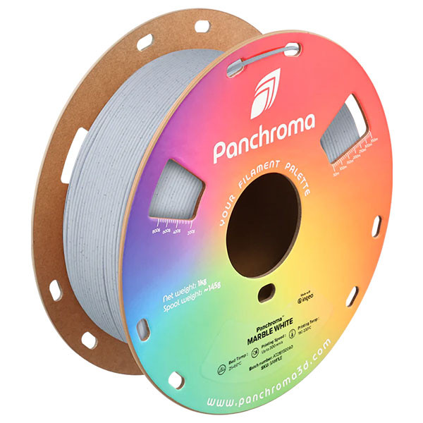 Polymaker Panchroma™ PLA Marble filament White 1.75mm 1 kg CA04005 DFP14478 - 1