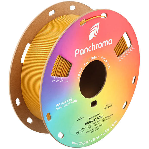 Polymaker Panchroma™ PLA Metallic filament Gold 1.75mm 1 kg CA02011 DFP14411 - 1