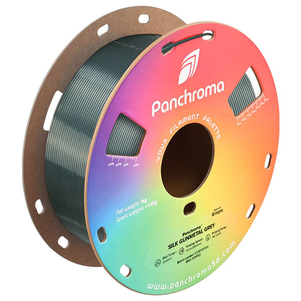 Polymaker Panchroma™ PLA Silk filament Gunmetal Gray 1.75 mm 1 kg DFP14472 - 1