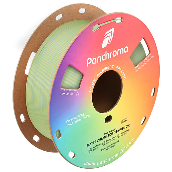 Polymaker Panchroma PLA Dual Matte filament Chameleon (Teal-Yellow) 1.75 mm 1 kg DFP14516 - 1