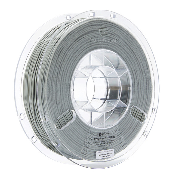 Polymaker PolyFlex grey TPU90 filament 1.75mm, 0.75kg 70830 PD02003 PM70830 DFP14016 - 1