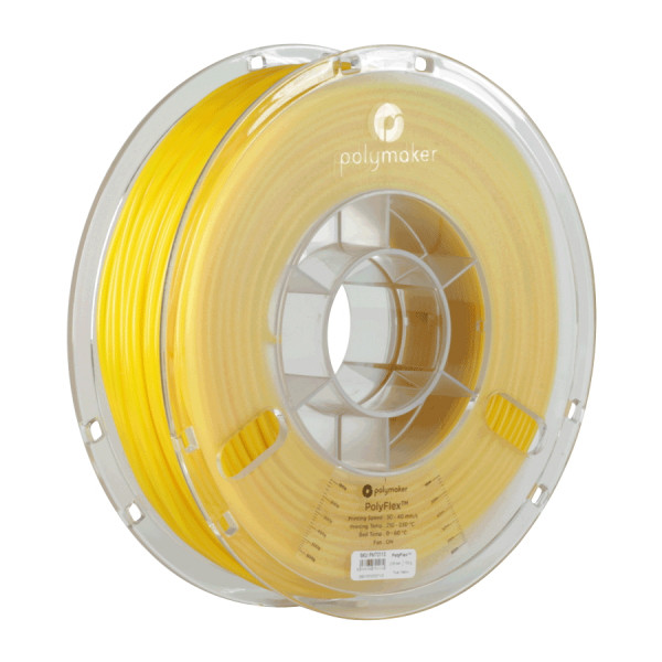 Polymaker PolyFlex yellow TPU95 filament 1.75mm, 0.75kg 70109 PD01004 PM70109 DFP14022 - 1