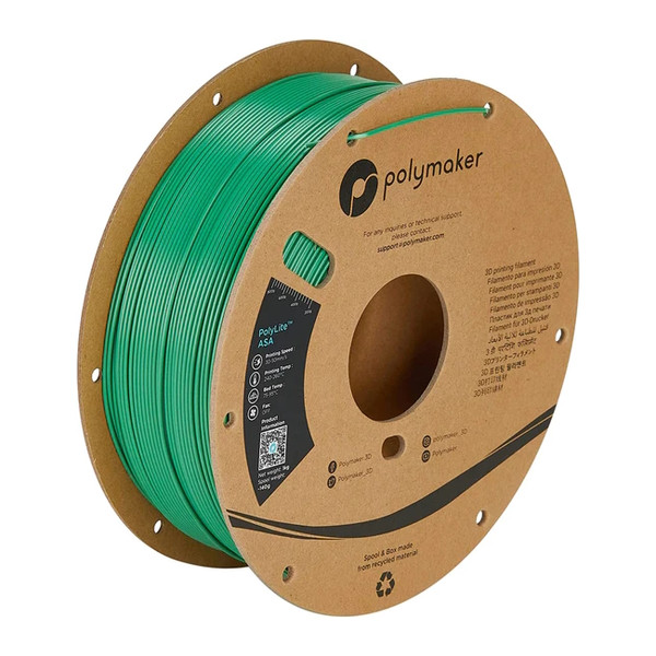 Polymaker PolyLite ASA filament 1.75 mm Green 1 kg PF01030 DFP14279 - 1