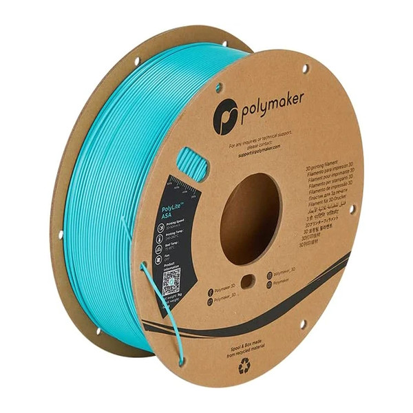 Polymaker PolyLite ASA filament 1.75 mm Teal 1 kg PF01029 DFP14280 - 1