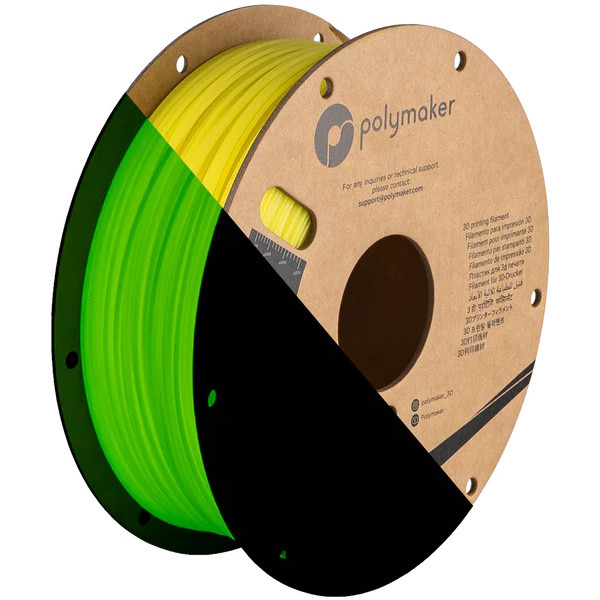 Polymaker PolyLite Luminous PLA Yellow filament 1.75mm 1 kg PA02093 DFP14401 - 1