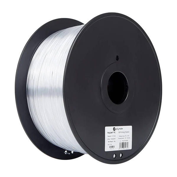 Polymaker PolyLite PC filament 1.75 mm Transparent 3 kg 70168 DFP14363 - 1