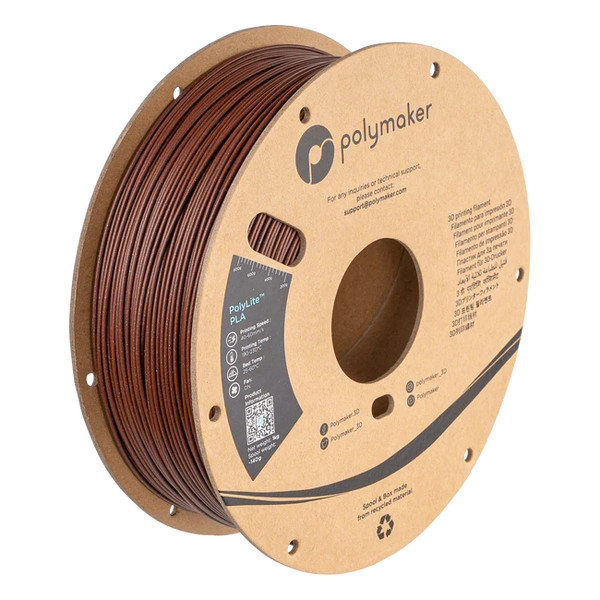 Polymaker PolyLite PLA Galaxy filament 1.75 mm Dark Red 1 kg PA02015 DFP14317 - 1