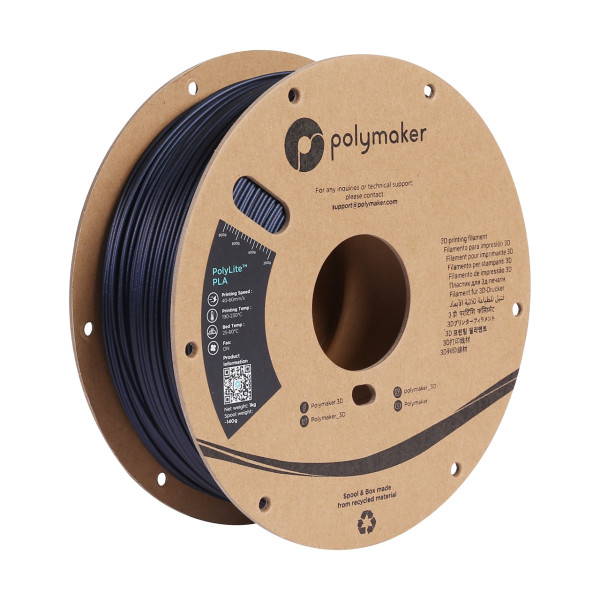 Polymaker PolyLite PLA Sparkle filament 1.75mm Dark Blue 1 kg DFP14320 - 1