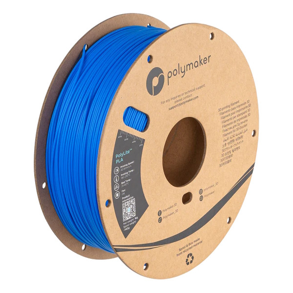 Polymaker PolyLite PLA filament 1.75 mm Azure Blue 1 kg PA02064 DFP14304 - 1