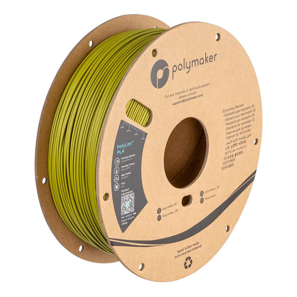 Polymaker PolyLite PLA filament 1.75mm Olive Green 1 kg PA02058 DFP14303 - 1