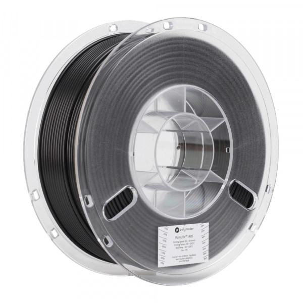 Polymaker PolyLite black ABS filament 2.85mm, 1kg DFP14047 - 1