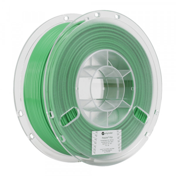 Polymaker PolyLite green PLA filament 2.85mm, 1kg 70546 PA02021 PM70546 DFP14067 - 1