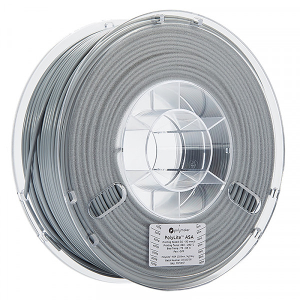 Polymaker PolyLite grey ASA filament 2.85mm, 1kg 70857 PF01012 PM70857 DFP14184 - 1