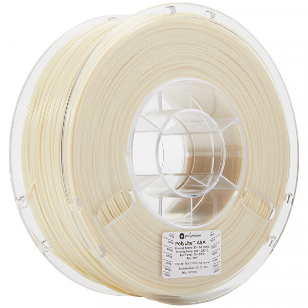 Polymaker PolyLite natural ASA filament 1.75mm, 1kg 70290 PF01006 PM70290 DFP14185 - 1