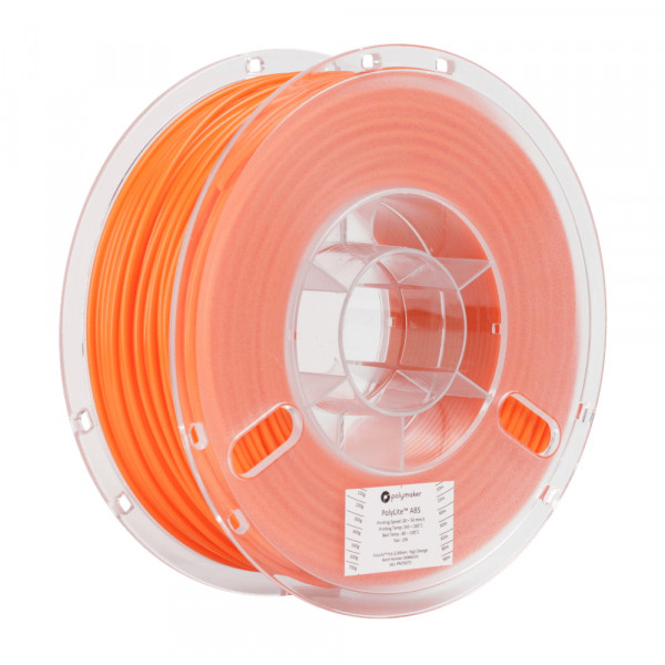 Polymaker PolyLite orange ABS filament 2.85mm, 1kg 70070 PE01019 PM70070 DFP14043 - 1