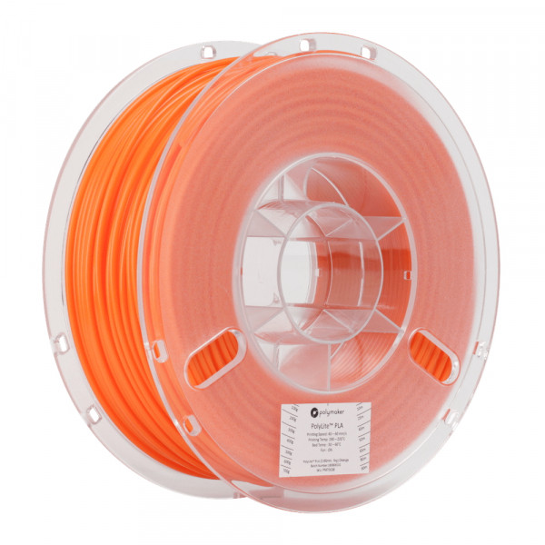 Polymaker PolyLite orange PLA filament 2.85mm, 1kg 70536 PA02023 PM70536 DFP14071 - 1