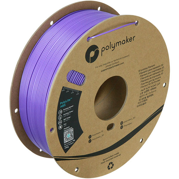 Polymaker PolyLite purple ABS filament 1.75mm, 1kg 70131 PE01008 PM70131 DFP14050 - 1