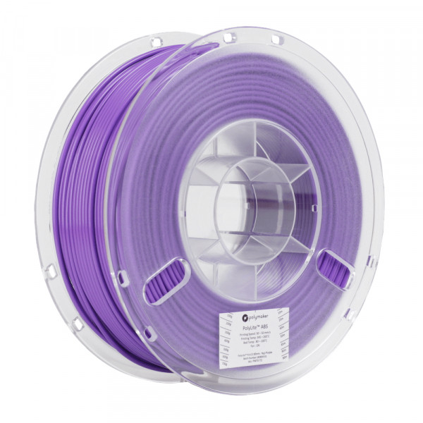 Polymaker PolyLite purple ABS filament 2.85mm, 1kg 70172 PE01018 PM70172 DFP14051 - 1