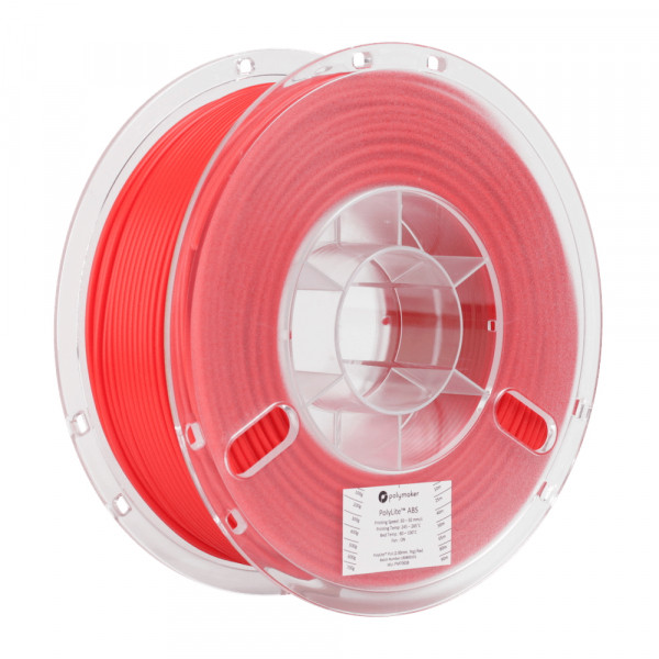 Polymaker PolyLite red ABS filament 2.85mm, 1kg 70638 PE01014 PM70638 DFP14045 - 1