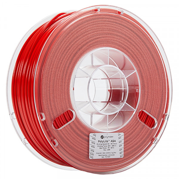 Polymaker PolyLite red ASA filament 2.85mm, 1kg 70861 PF01013 PM70861 DFP14188 - 1