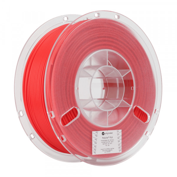 Polymaker PolyLite red PLA filament 2.85mm, 1kg 70534 PA02019 PM70534 DFP14073 - 1