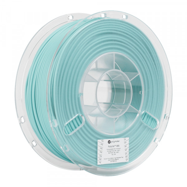 Polymaker PolyLite turquoise ABS filament 2.85mm, 1kg 70124 PE01020 PM70124 DFP14049 - 1