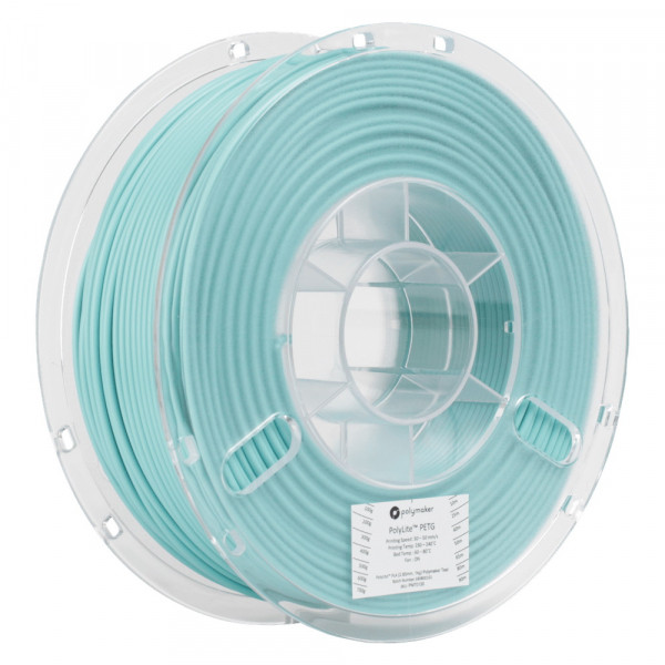 Polymaker PolyLite turquoise PETG filament 1.75mm, 1kg 70125 PB01010 PM70125 DFP14208 - 1