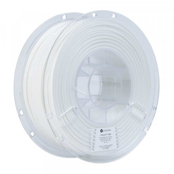 Polymaker PolyLite white ABS filament 2.85mm, 1kg 70630 PE01012 PM70630 DFP14053 - 1