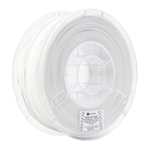 Polymaker PolyLite white ASA filament 1.75mm, 1kg 70197 PF01002 PM70197 DFP14056 - 1