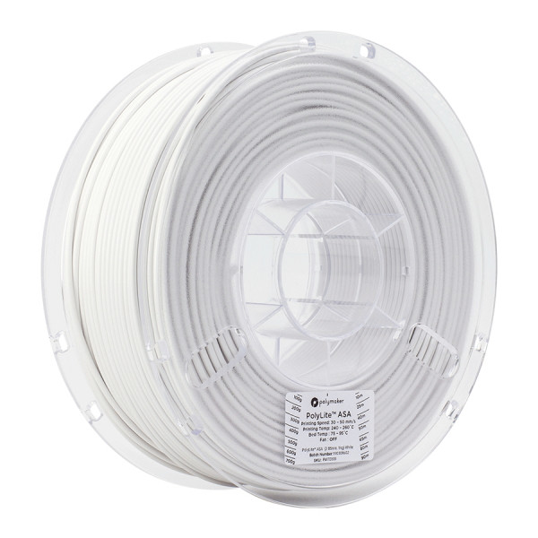 Polymaker PolyLite white ASA filament 2.85mm, 1kg 70199 PF01011 PM70199 DFP14057 - 1