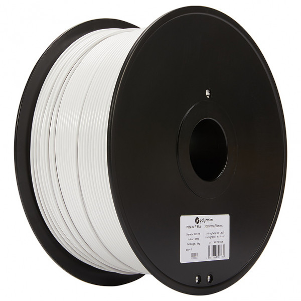 Polymaker PolyLite white ASA filament 2.85mm, 3kg 70836 PM70836 DFP14193 - 1